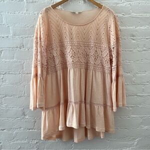 Crimson in Grace Boho Flowy Tunic Top